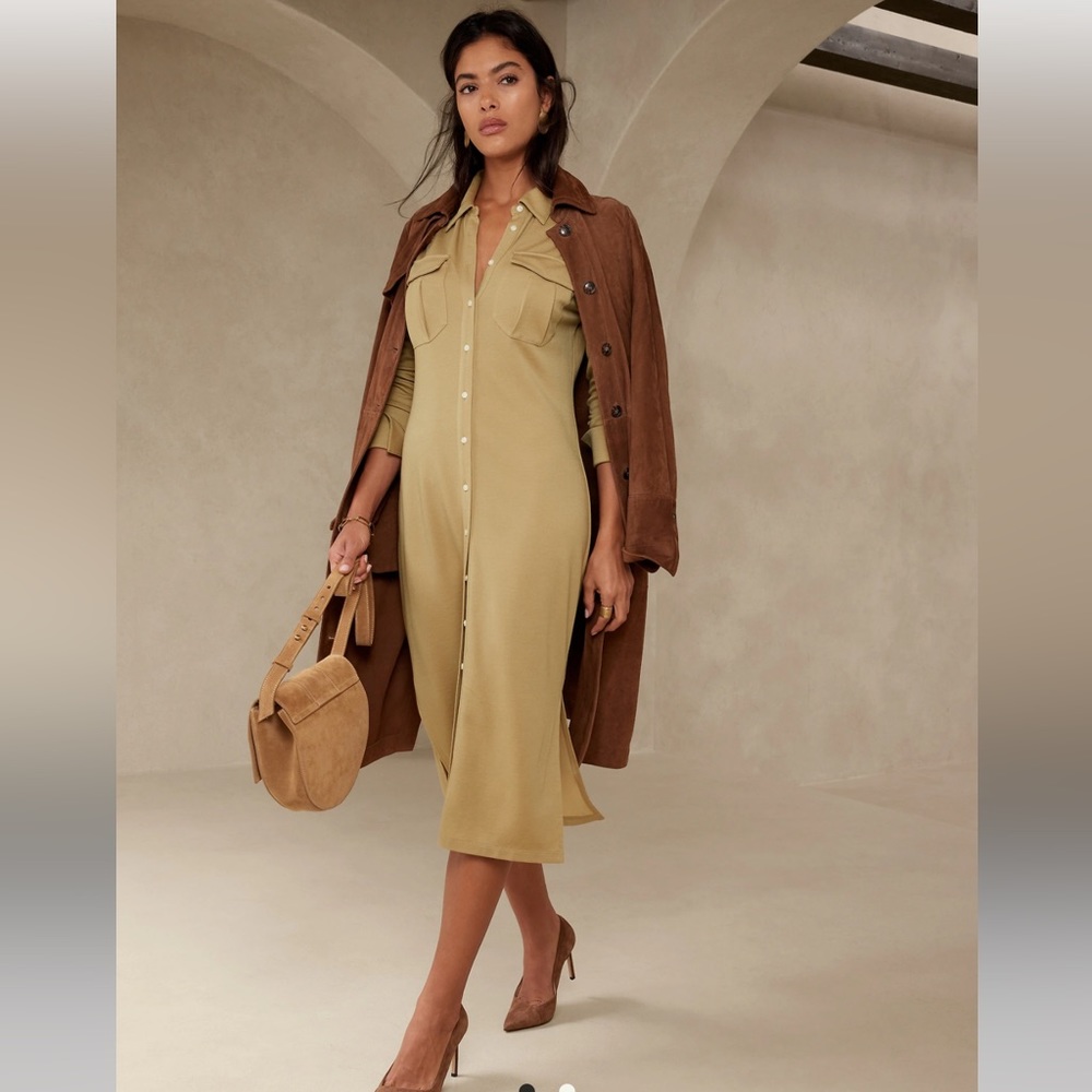 Banana Republic Alegre Polo Dress Shirtdress